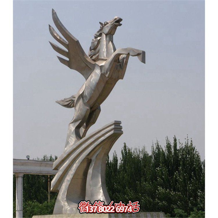 不銹鋼拉絲雕塑，點(diǎn)綴廣場、學(xué)校及園林景觀