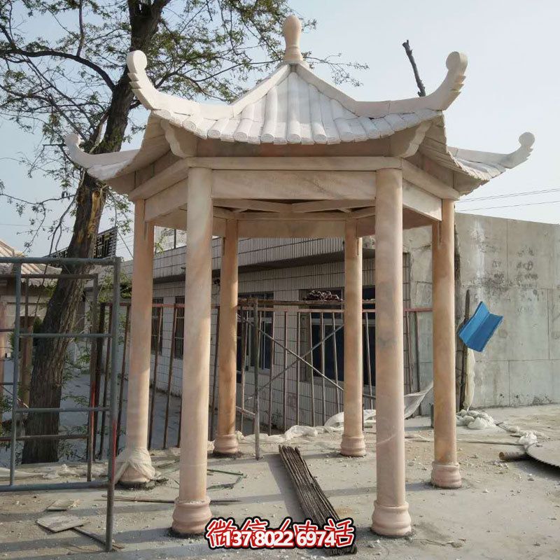 大理石休閑涼亭，美化庭院陽臺