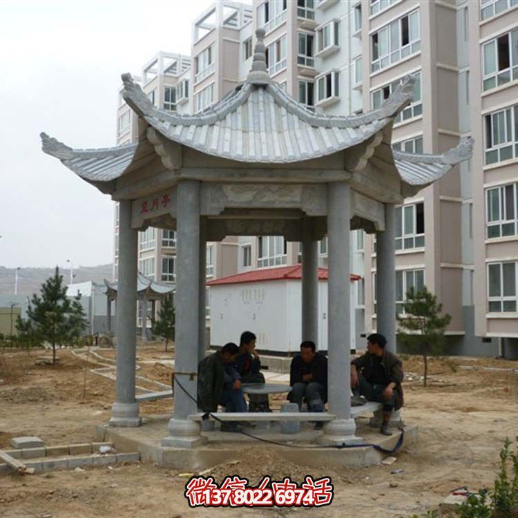 古典風(fēng)情涼亭，點(diǎn)綴小區(qū)廣場(chǎng)，讓您休閑身心