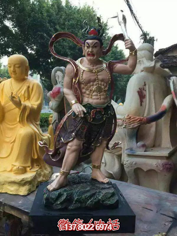 玻璃鋼八大金剛雕塑，護法神圣的守護