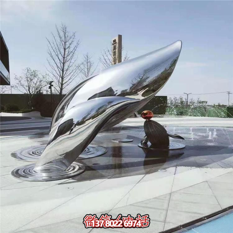 現代不銹鋼大型創意景觀雕塑，美化城市廣場