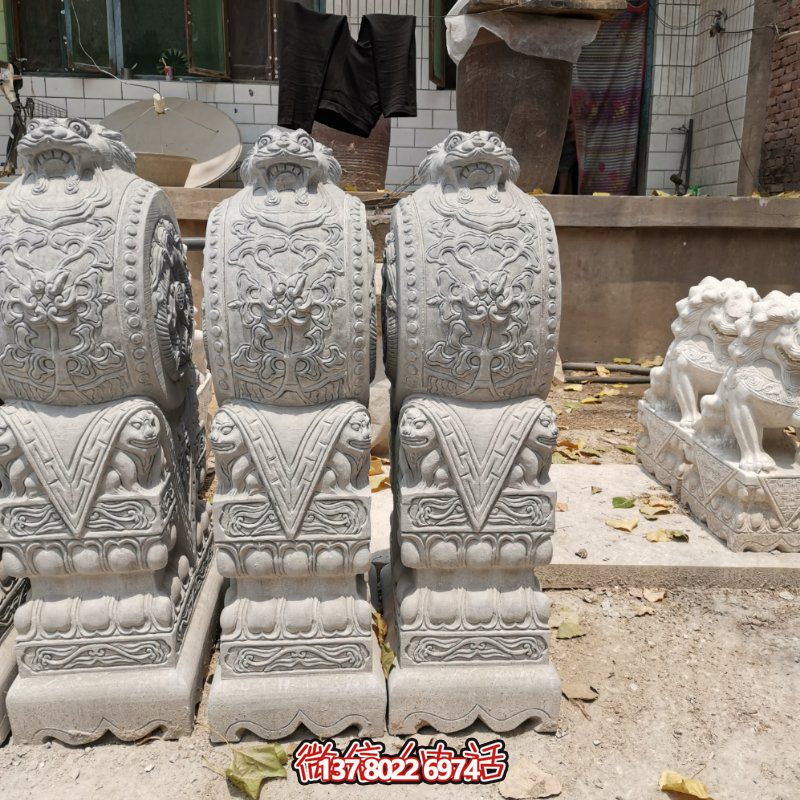 精美古典石雕擺件，美化庭院景觀