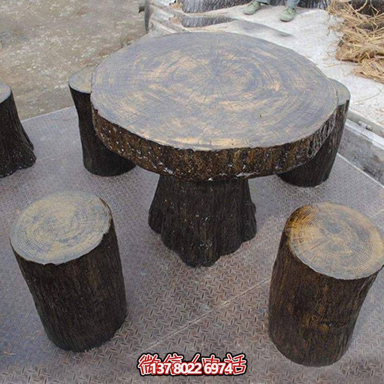 玻璃鋼樹木仿真凳子，為公園戶外空間提供美觀休閑